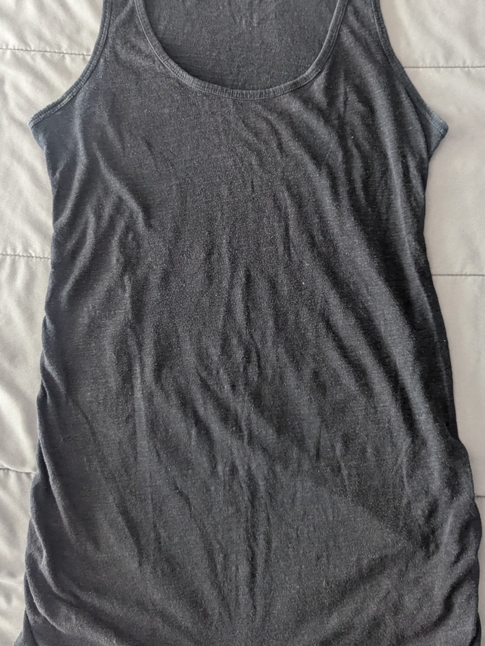 a:glow Black Scoop Neck Tank Top